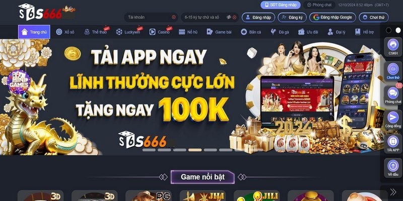 Hoàn thành form điền thông tin đăng nhập hệ thống S666